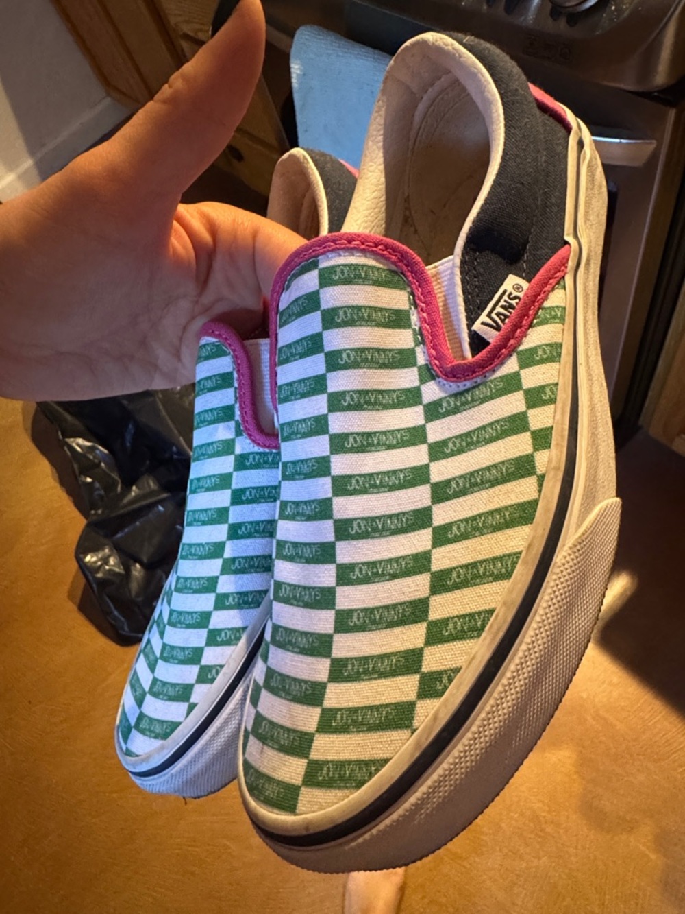 Vans / Jon & Vinnys Collab Slip-On Checkerboard Sneakers